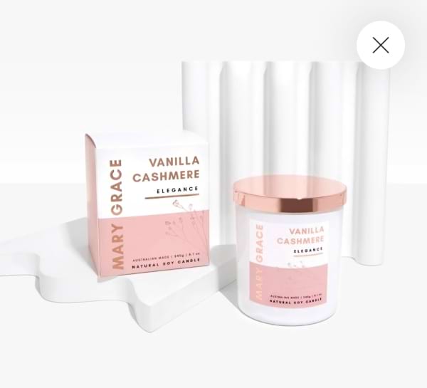 Mary Grace Vanilla Cashmere Soy Candle