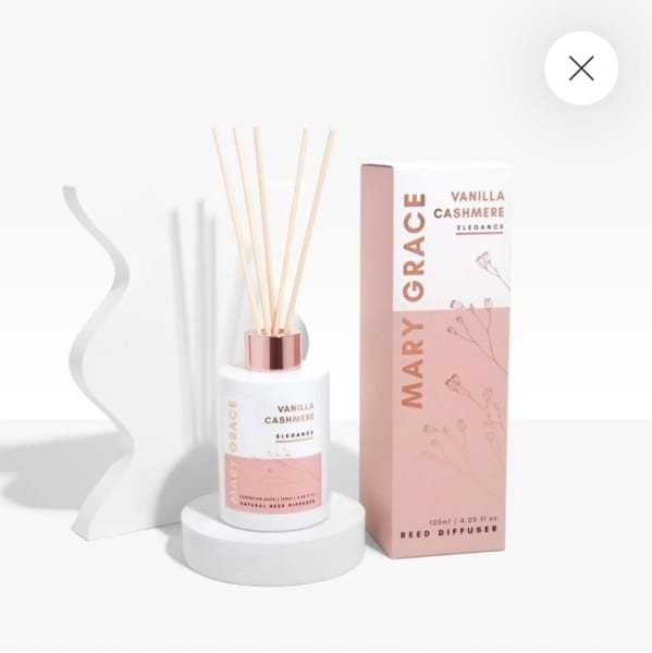 Mary Grace Vanilla Cashmere Reed Diffuser