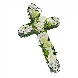 Wandin Florist Rememberance Flower Cross